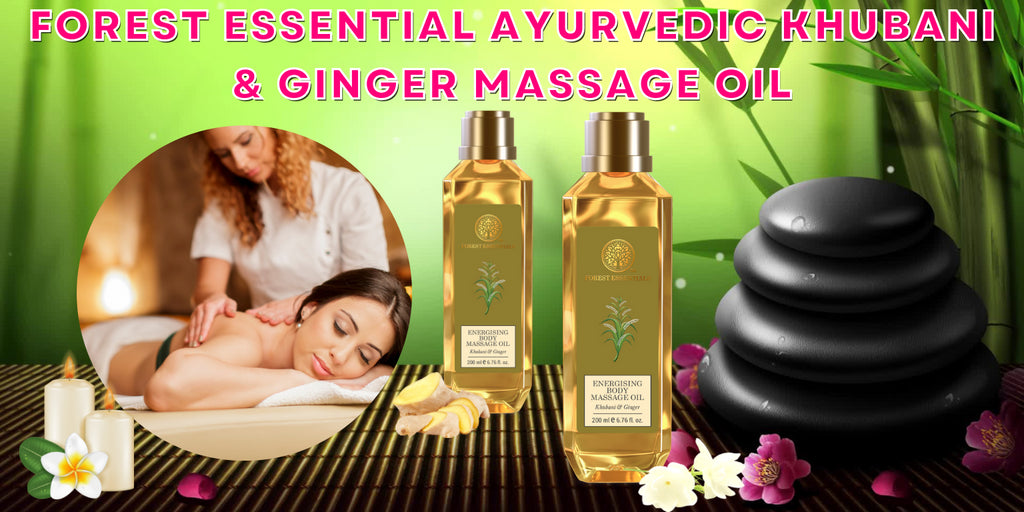 Forest Essential Ayurvedic Khubani & Ginger Massage Oil