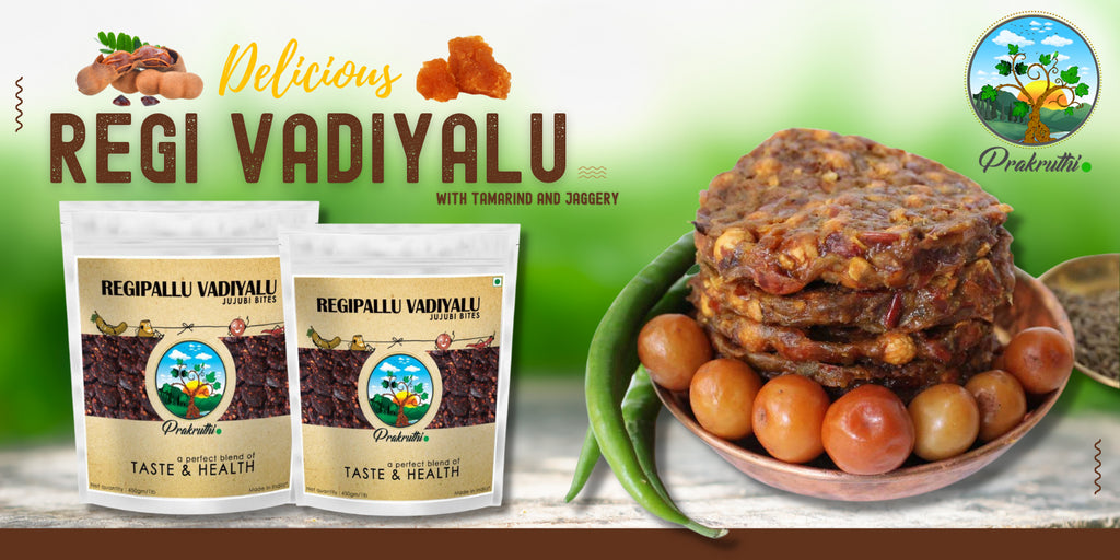 Prakruthi Regi Vadiyalu With Tamarind and Jaggery