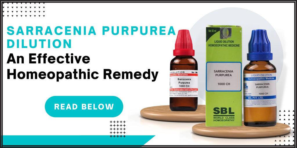 Sarracenia Purpurea Dilution - An Effective Homeopathic Medicine