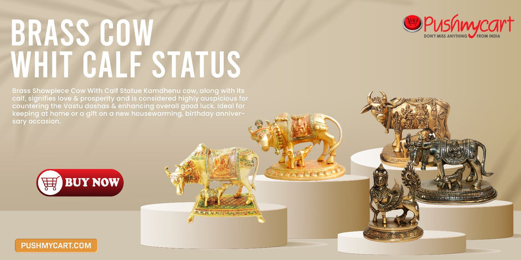 Brass Calf Statue Bring a Touch of Elegance