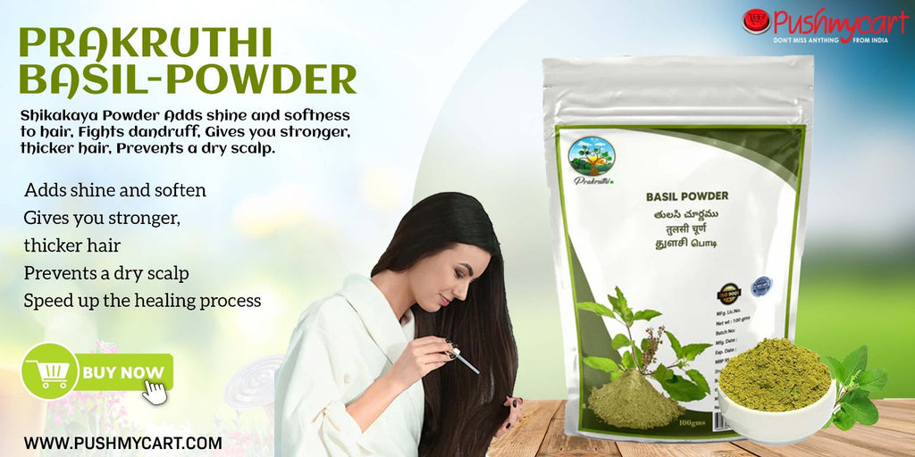 Prakruthi Basil Powder for Your Hair and Scalp
