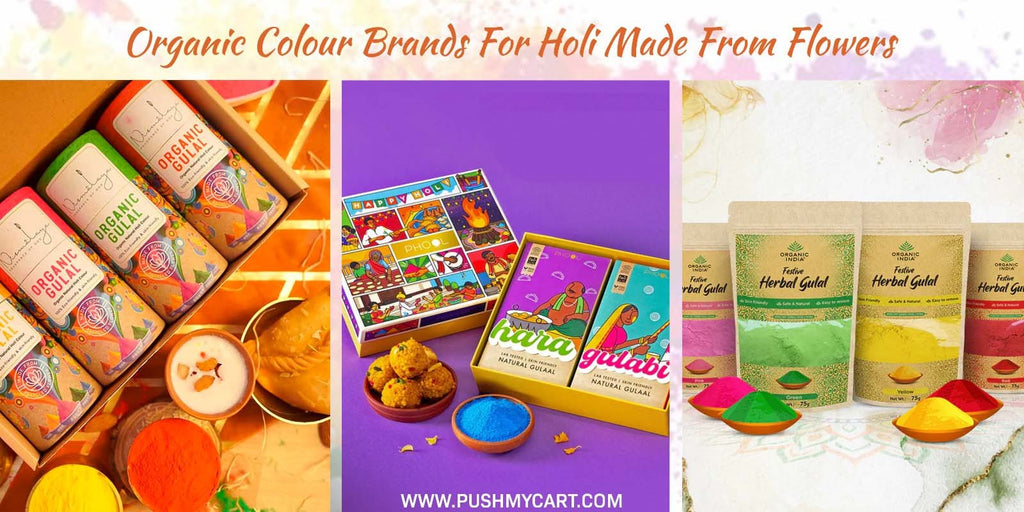 Organic Colour Brands For Holi Made From Flowers