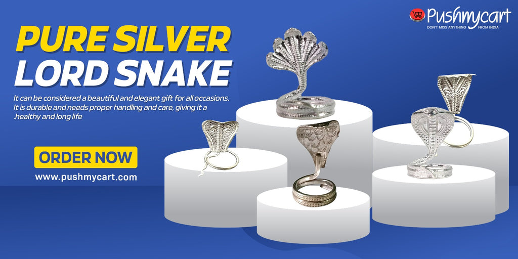 Pure Silver Snake For Lord Shiva
