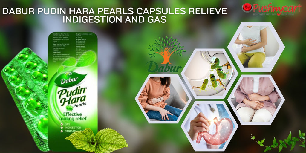 Dabur Pudin Hara Pearls Capsules Relieve Indigestion and Gas