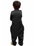 Vastramay Cotton Blend Black Baap Beta Pathani Kurta & Pyjama set