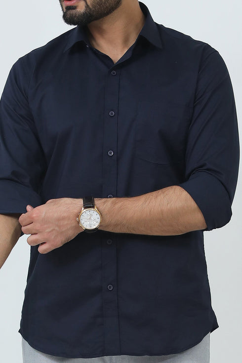 Veshbhoshaa Bluebird Men'S Blue Polycotton Formal Shirt