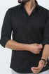 Veshbhoshaa Bluebird Men'S Black Polycotton Formal Shirt