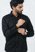 Veshbhoshaa Bluebird Men'S Black Cufflink Formal Shirt
