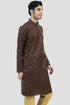 Veshbhoshaa Bluesaanchi Men'S Brown Silk Kurta Set