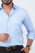 Veshbhoshaa Bluebird Men'S Sky Blue Formal Shirt