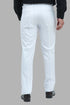 Veshbhoshaa Bluebird Men'S White Linen Blend Formal Trouser