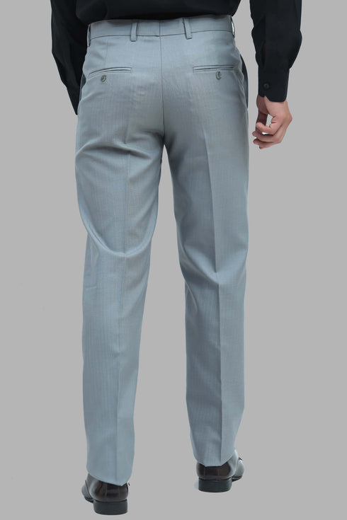 Veshbhoshaa Bluebird Men'S Eagle Grey Formal Trouser