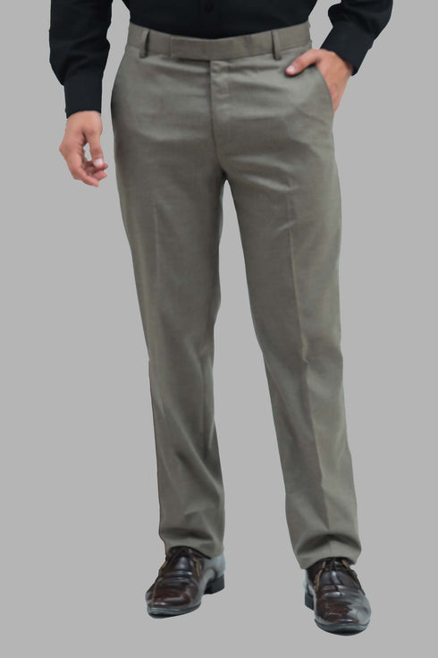 Veshbhoshaa Bluebird Men'S Trount Grey Formal Trouser
