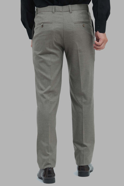 Veshbhoshaa Bluebird Men'S Trount Grey Formal Trouser