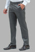 Veshbhoshaa Bluebird Men'S Iron Grey Formal Trouser