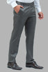 Veshbhoshaa Bluebird Men'S Iron Grey Formal Trouser