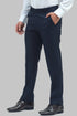 Veshbhoshaa Bluebird Men'S Oxford Blue Formal Trouser