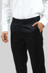 Veshbhoshaa Bluebird Men'S Black Sheen Formal Trouser