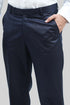 Veshbhoshaa Bluebird Men'S Blue Sheen Formal Trouser