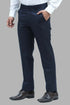 Veshbhoshaa Bluebird Men'S Blue Dobby Formal Trouser