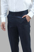 Veshbhoshaa Bluebird Men'S Blue Dobby Formal Trouser