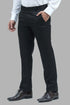 Veshbhoshaa Bluebird Men'S Black Dobby Formal Trouser