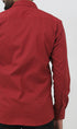 Veshbhoshaa Bluebird Men'S Maroon Polycotton Formal Shirt