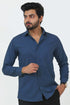 Veshbhoshaa Bluebird Men'S Blue Cotton Lycra Formal Shirt