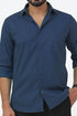 Veshbhoshaa Bluebird Men'S Blue Cotton Lycra Formal Shirt