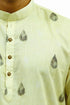 Veshbhoshaa Bluesaanchi Men'S Light Yellow Printed Kurta Set