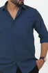 Veshbhoshaa Bluebird Men'S Blue Cotton Lycra Formal Shirt