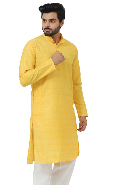 Veshbhoshaa Bluesaanchi Mango Textured Men'S Kurta Set