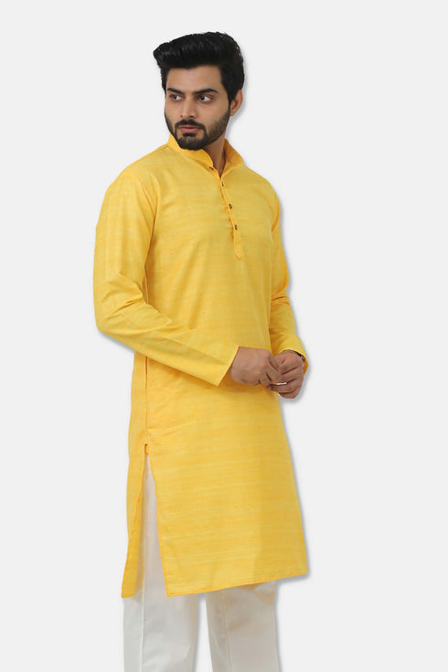 Veshbhoshaa Bluesaanchi Mango Textured Men'S Kurta Set