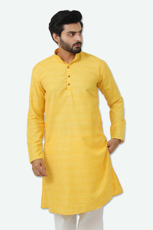 Veshbhoshaa Bluesaanchi Mango Textured Men'S Kurta Set