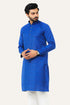 Veshbhoshaa Bluesaanchi Blue Textured Men'S Kurta Set