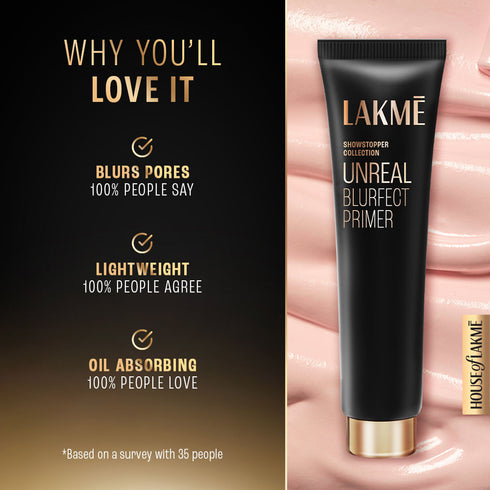 Lakme Unreal Mini Blurfect Face Primer|Mattifies & Blurs Pores