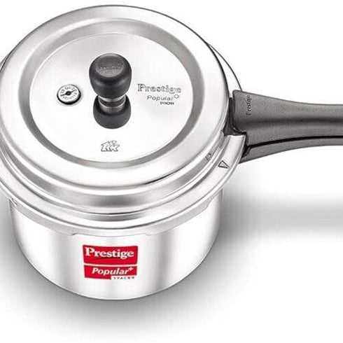 Prestige Popular Svachh Kitchen Starter Combi Pack 5 L 3 L Outer Lid Induction Bottom Pressure Cooker Combo