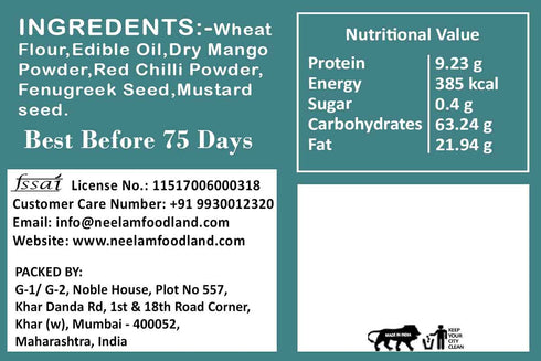 Neelam Foodland Whole Wheat Methiya Sambhar Khakhra
