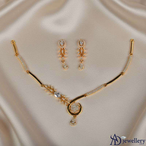 Luna Bloom Crescent Necklace Set