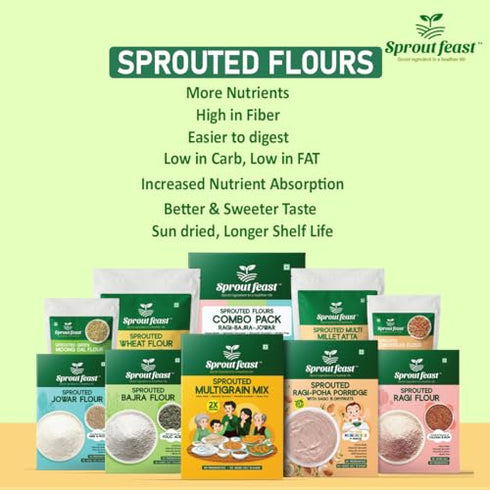 Sprout Feast Sprouted Multi Millet Atta