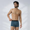 XYXX Aero Silver Cotton Trunks Steel Blue