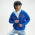 XYXX Crew Oversized Zipper Hoodie - Campus Blue