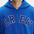 XYXX Crew Oversized Zipper Hoodie - Campus Blue