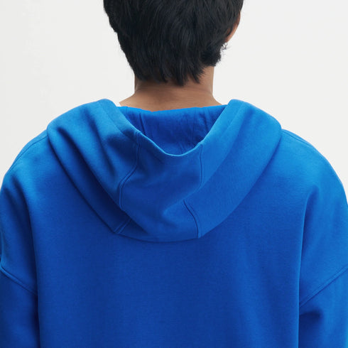 XYXX Crew Oversized Zipper Hoodie - Campus Blue