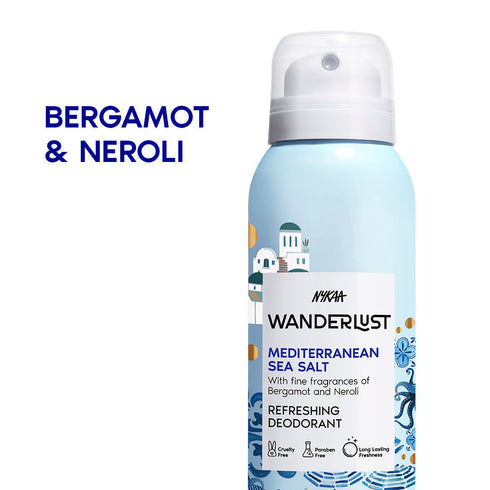 Wanderlust Mediterranean Sea Salt Deodorant Spray for Women