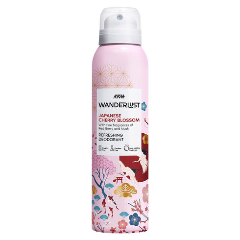 Wanderlust Japanese Cherry Blossom Deodorant Spray for Women