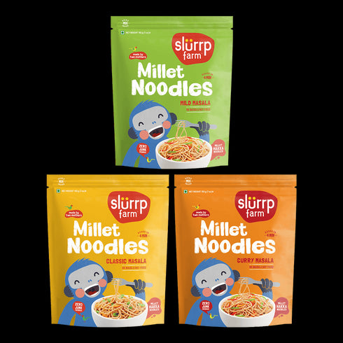 Slurrp Farm Millet Noodles - All Flavours x