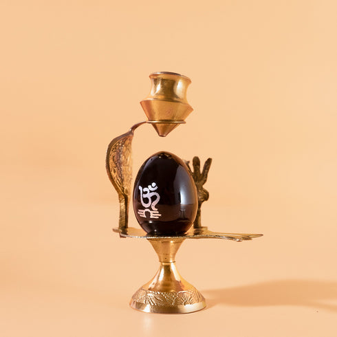Samskara Home Black Stone Shivalingam Small