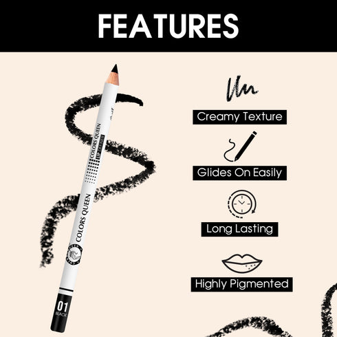 Colors Queen Lip & Eye Definer Set – 12 Shades for Precise Looks