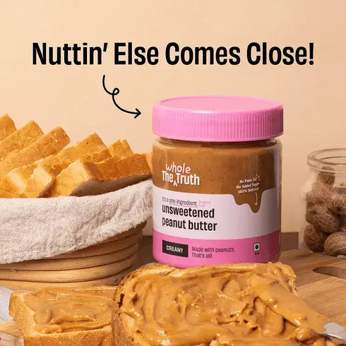 Whole The Truth CREAMY- Unsweetened Peanut Butter